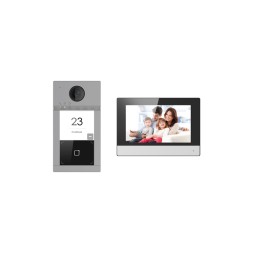 Kit videoportero con 2 relés IP Wifi para superficie, lector Mifare. MicroSD App móvil P2P