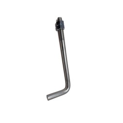Garra con tuercas para base 63052 (Para cimentación), M19x400.
