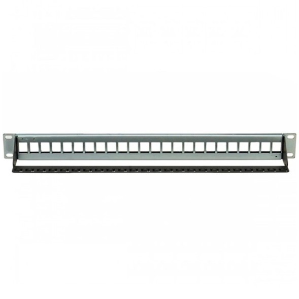 Patch panel para rack de 19", x24 puertos vacío UTP/FTP