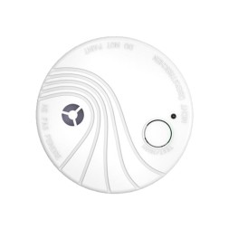 Detector de humo fotoeléctrico AX PRO Hikvision DS-PDSMK-S-WE - inalámbrico, sirena 85 dB, 868 MHz