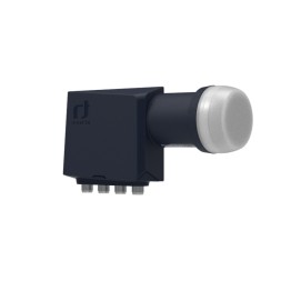 LNB Quad (4 приймачі), 51-59дБ, 0,2дБ шуму, шийка 40x60,5мм (Ш x Д)