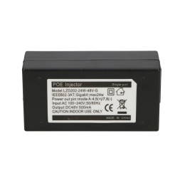 Adaptador POE 48V, 24W, 0.5A. Gigabit