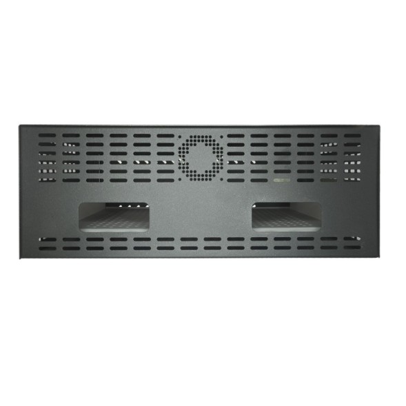 Caja fuerte especial para videograbador compatible con Rack 19" (1 U). Cerradura mecánica. Con ventilación y pasacables.
