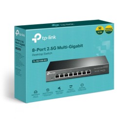 Switch para sobremesa con 8 puertos 2.5Gb, caja metálica