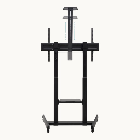 Soporte TV suelo 60-100 Tooq FS20406HM-B con ruedas