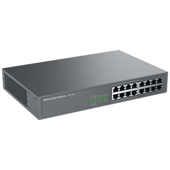 Switch PoE Grandstream GWN7702P - 16 puertos Gigabit, 8 PoE