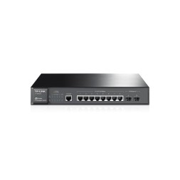 Switch Gestionable OMADA de 8 puertos Gb, x4 puertos SFP,L2+, puertos consola, montaje en rack/ Sobremesa, sin ventilador
