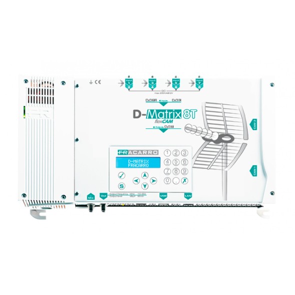 REACONDICIONADO | Central 8in DVB-T/C/ a 8out DVB-T, 2CI
