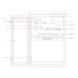 Armario Safire SF-BOX0812V-UPS-IP55 - 8 puertos, 12V, UPS