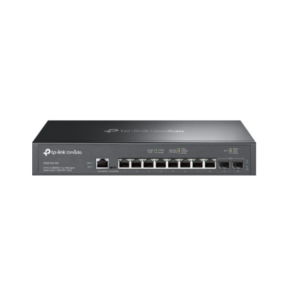 Switch L2+ TP-Link SG3210X-M2 - 8x2.5G RJ45, 2x10G SFP+, gestión Omada SDN, enrackable