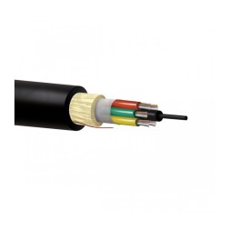 Cable 24F G652D, monomodo, holgada, 6Tx4F, para exterior (PE negro). Bobina 2000mts/Corte