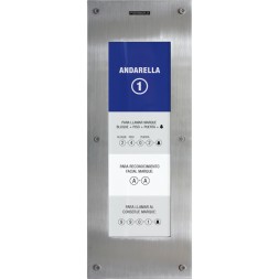 Placa directorio FERMAX 1456 - Marine MEET acero