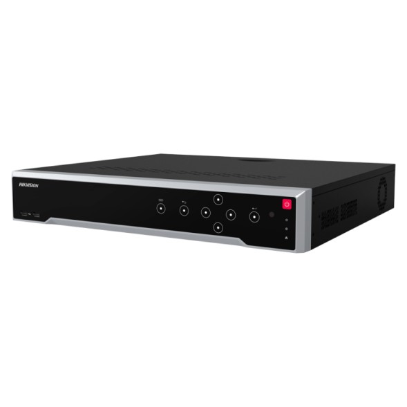 NVR 32ch IP (16ch PoE) hasta 12Mpx, 256Mbps, H.265+, 4 HDD. Detección de movimiento 2.0