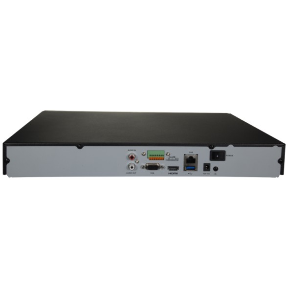 Grabador NVR HiWatch HWN-5216MH - 16 canales IP, hasta 8 MP, HDMI 4K