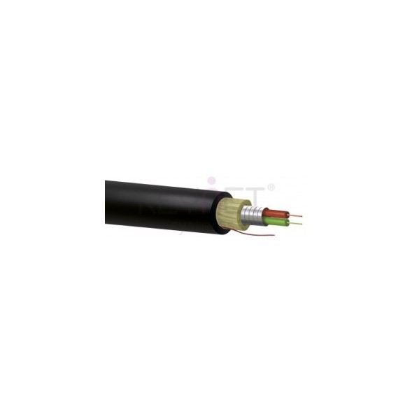 Cable 2F, G657A2, SM, armada (antirata), ajustada, CPR-DCA, LSZH, exterior, diámetro 4mm. Bobina 1000mts