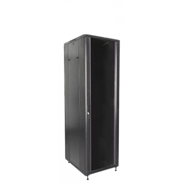 Rack suelo 19  Keynet FR4-C4288-U - 42U, 800 kg, 800x800 mm, puerta cristal, IP20, enrackable