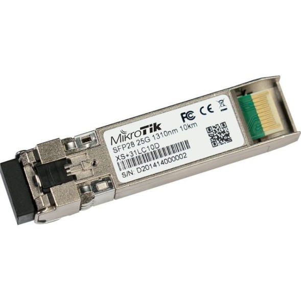 Módulo SFP+ 1/10/25Gb, Monomodo con 1310nm, hasta 10kms Dual LC connector. Mikrotik