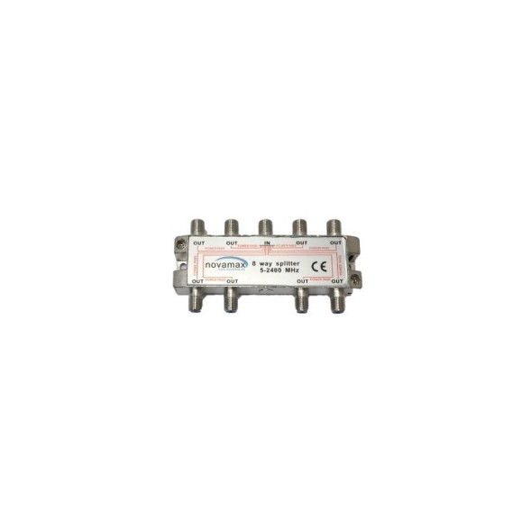 Distribuidor de 8 salidas con DC PASS, conector F. At. 10dBi
