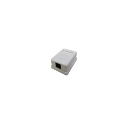 Roseta de superficie individual con Keystone CAT6 UTP incluido