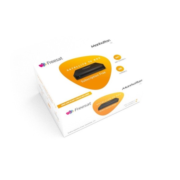Receptor SAT (S2), Plataforma Freesat, FULL HD, H.264, Wifi integrado