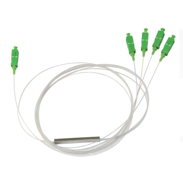 Splitter óptico PLC Kelvo KE-PLC-1X4 - 1x4 SC/APC