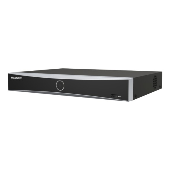 NVR 4ch IP hasta 12Mpx, 40Mbps, H.265+, 1 HDD