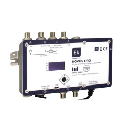 Central programable EKSELANS NOVUS PRO - 4 entradas, 32 filtros, DVB-T/T2, AGC