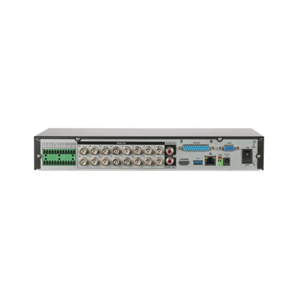 DVR 5 n1 de 16ch + 16 IP hasta 8Mpx. H.265+, 1 HDD. Alarmas
