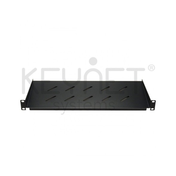 Bandeja fija 1U de 200mm para racks 19". Sujeción frontal. Versión especial corta