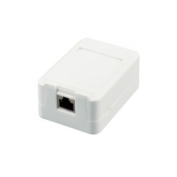 Roseta de superficie individual Cat6 con keystone