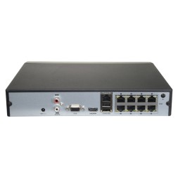 Grabador NVR HiWatch HWN-4208MH-8P - 16 canales IP hasta 8 MP, 16 puertos PoE, HDMI 4K