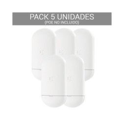 PACK 5 AP AC 5Ghz, 25dBm, x2 antenas 13dBi, puerto Gigabit, 2x2 MIMO