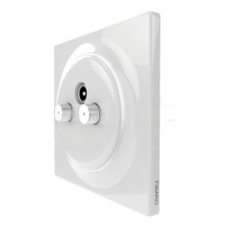 Fibaro Walli N TV-SAT Outlet. Toma Televisón empotrable.