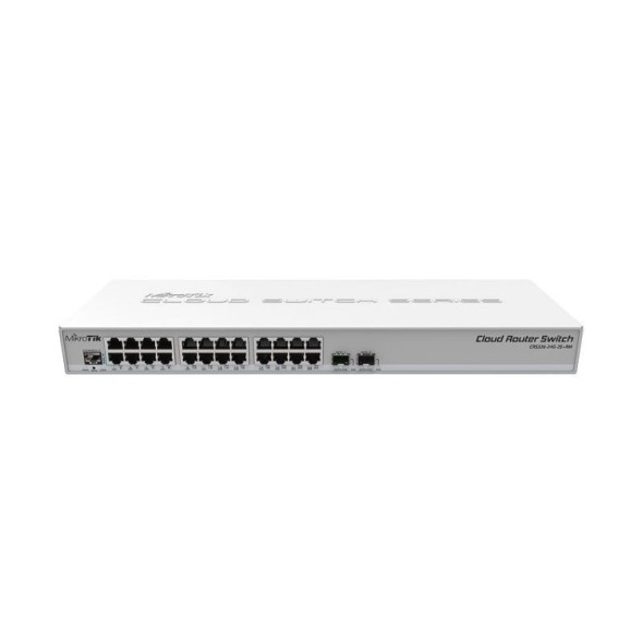 Cloud Router Switch x24 Gb, x2 SFP+, RouterOS/SwitchOS, L5. Montaje en Rack