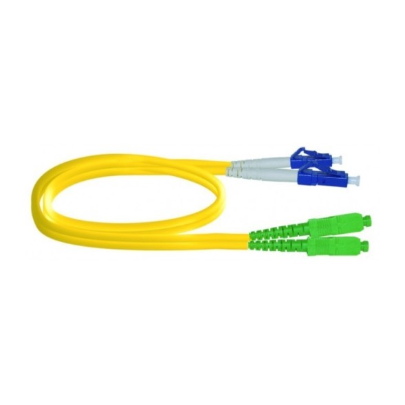 Latiguillo duplex LC/UPC - SC/APC, G657A2, SM, 3mm, LSZH-FR, 5mts