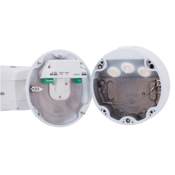 Cámara IP bullet gama PRO, 8Mpx AcuSense, IR 60mts, 2.8-12mm, H.265+, PoE802.3af. Sirena y flash. IP67