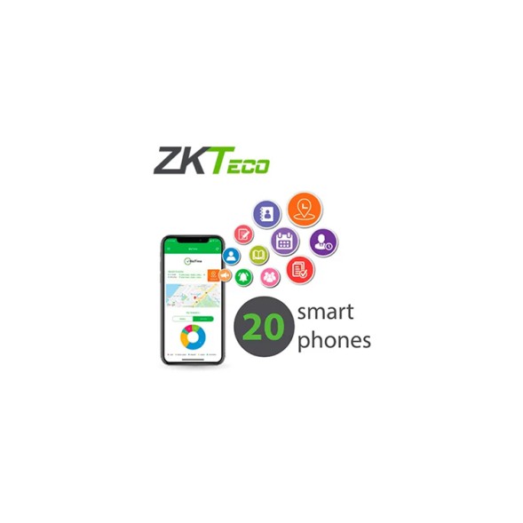 Програмне забезпечення ZKteco ZK-BT-APP-P20 – 20 користувачів