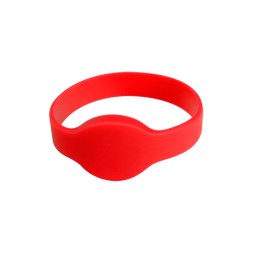 Pulsera de silicona RFID/EM 125KHz color Rojo