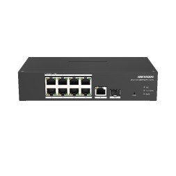 Switch de 8 puertos 10/100 POE/POE+  120W + x1gb UPLINK + x1 SFP, Industrial. Carril DIN