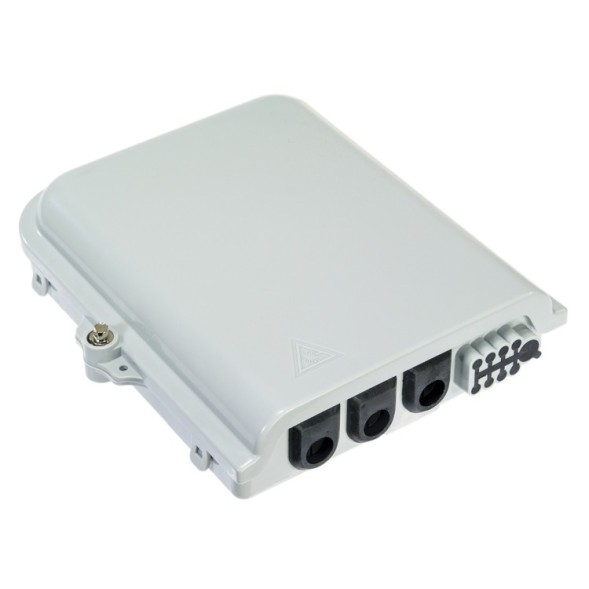 Caja exterior fibra 8 adaptadores SC blanca TT-BOX-8SC-W