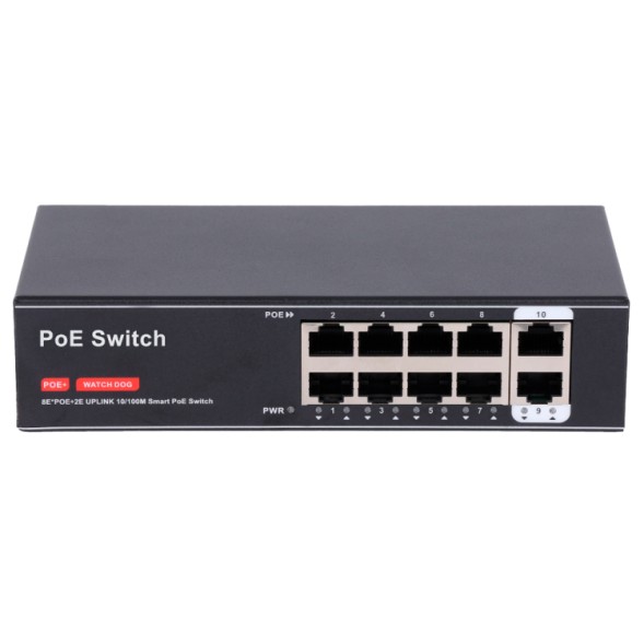Комутатор PoE Fast Ethernet OEM SW8FE2FE-100W - 8 PoE
