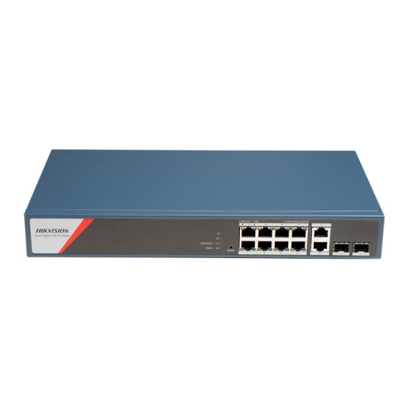Керований PoE комутатор Hikvision DS-3E1512HP-SI-8P2T2F