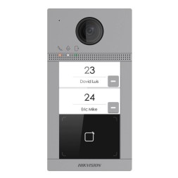 Videoportero IP Wifi 2 viviendas de empotrar, para supervisión vía smartphone. Lector Mifare.