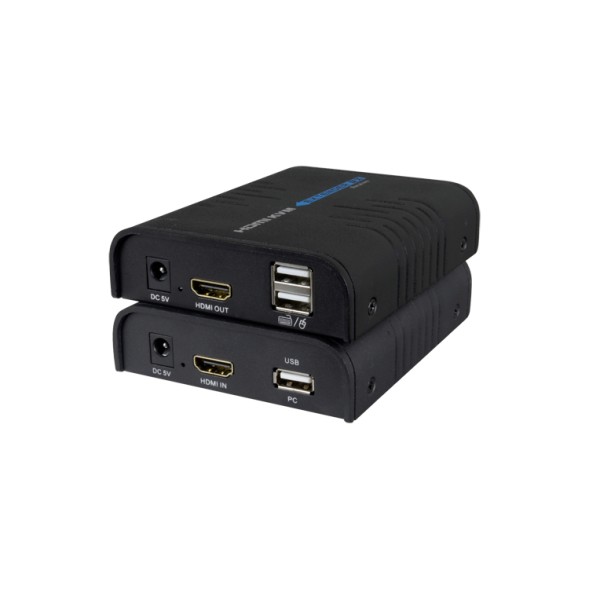 Подовжувач HDMI та USB HDMI-KVM-EXT через мережевий кабель з дальністю 120 м