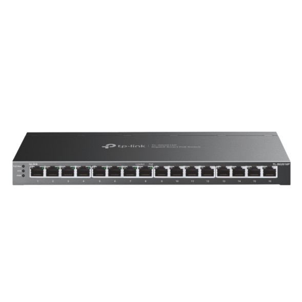 Smart Switch OMADA de 16 puertos Gb (x8 de ellos PoE 120W), 30W por puerto, montaje en sobremesa/pared