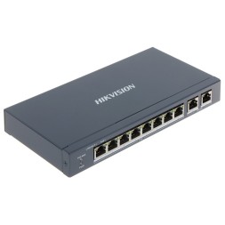 Switch de 8 puertos 10/100 POE  60W + x2 gigabit UPLINK, para sobremesa