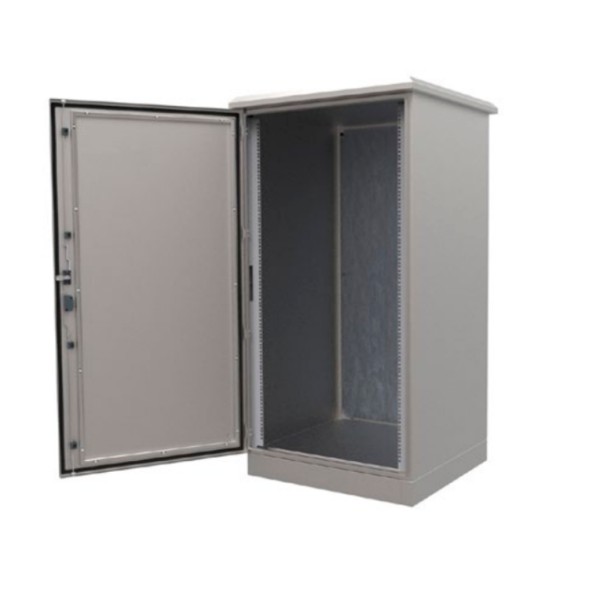 Armario rack 19" Inoxidable IP66 de 24U 1.200 (Al), 800 (Anc), 1.000 (Fondo)mm. Acabado pintura de poliester