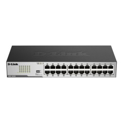 Switch de 24 puertos Gigabit, Carcasa de metal. Con accesorios para rack