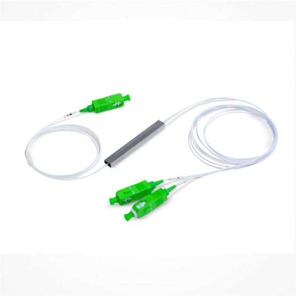 Splitter óptico PLC Kelvo KE-PLC-1X2 - 1x2 SC/APC
