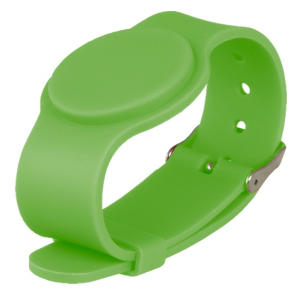 Pulsera MIFARE pasivo 13.56MHz ajustable color verde